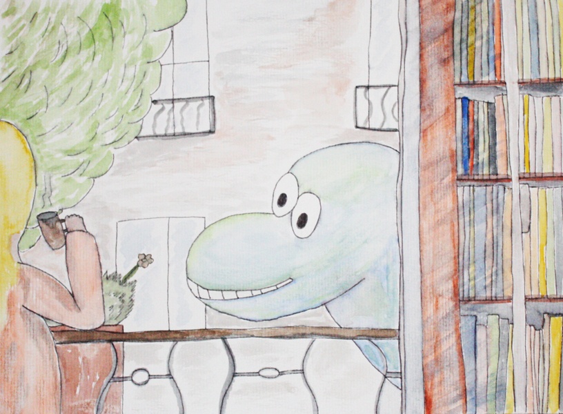 Crétacé urbain - aquarelle