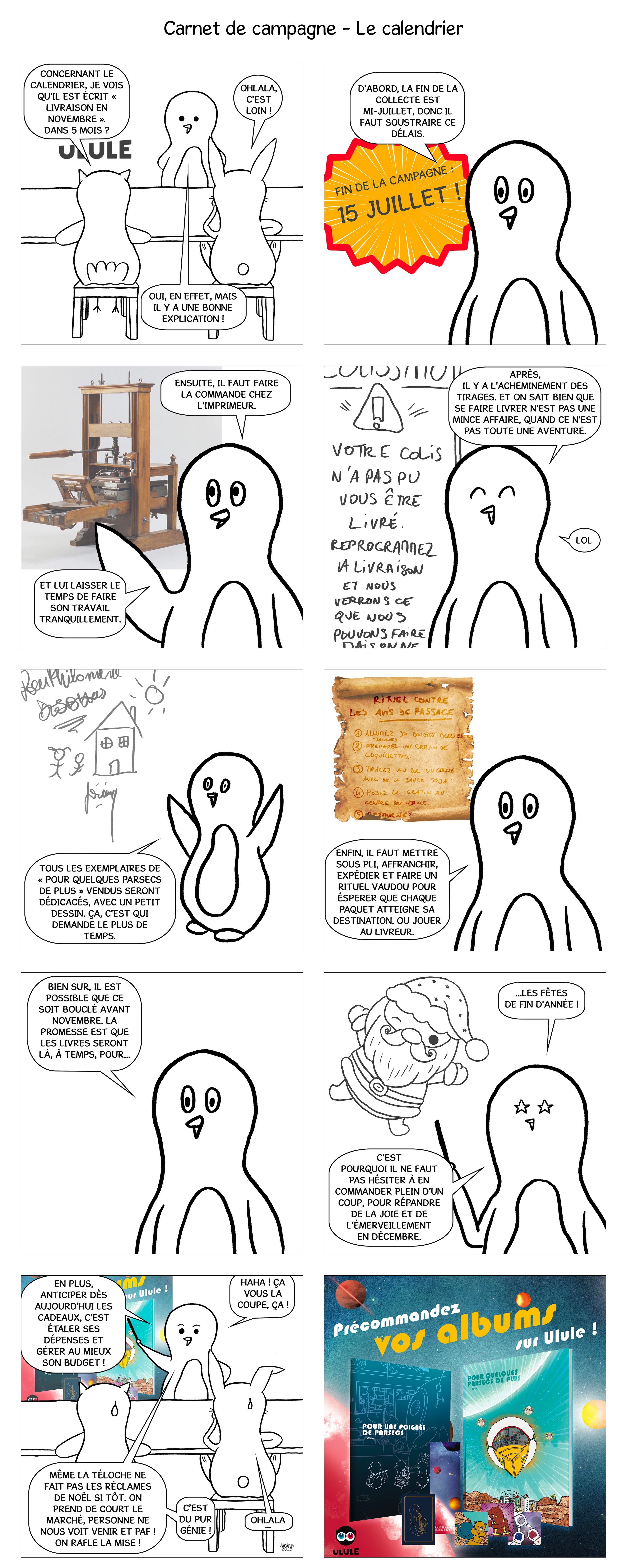 Carnet de campagne : Le calendrier