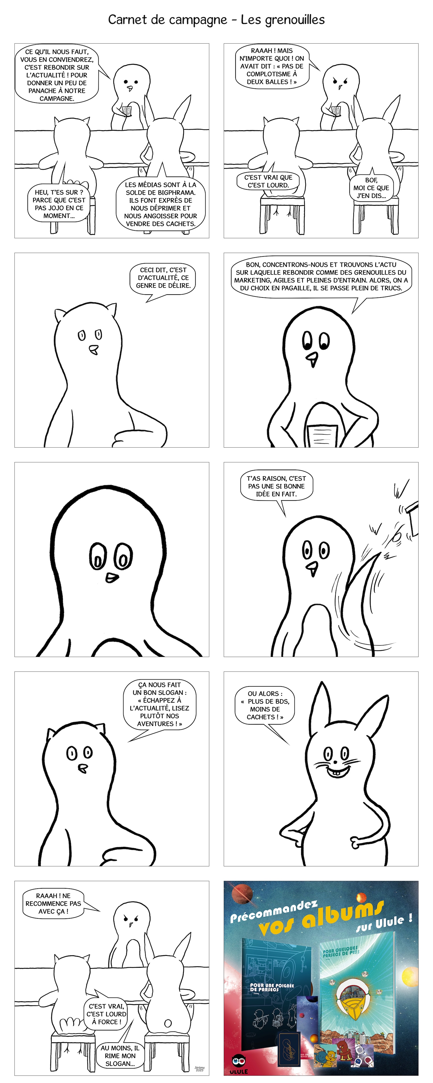 Carnet de campagne : Les grenouilles