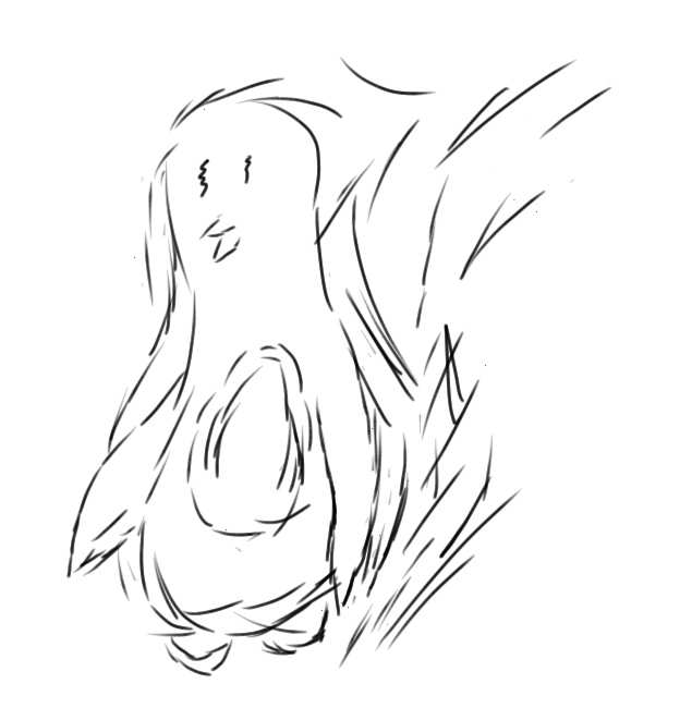 Bribes d'antartic - dessin par ordinateur