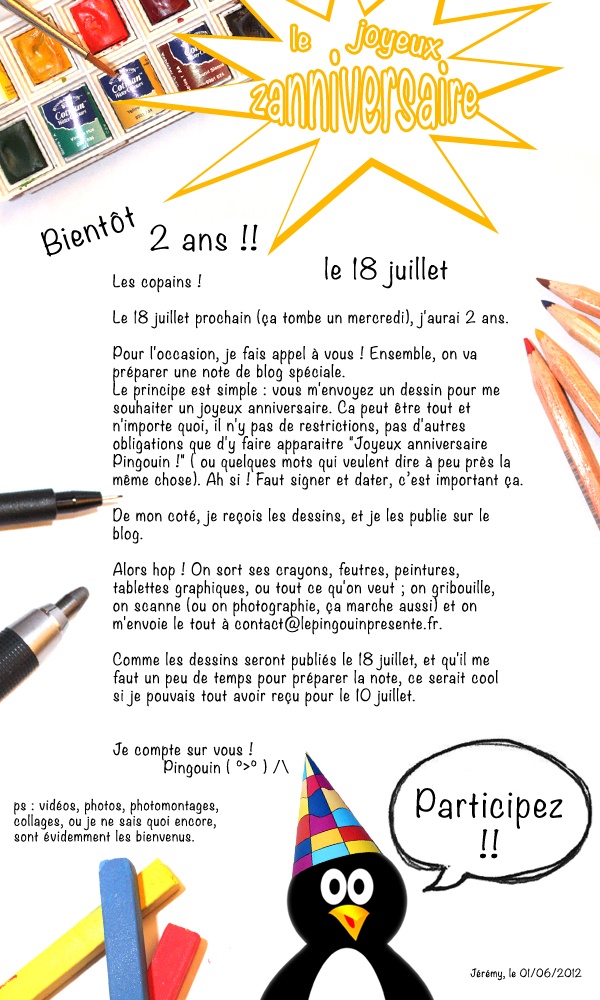 le joyeux zanniversaire !